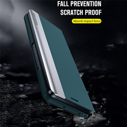 Samsung Galaxy Z Fold 6 Leather Flip Case With Stylus & S Pen Holder