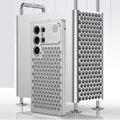 Samsung Galaxy S25 Ultra Metal Heat Dissipation Aluminum Case with Fragrance Aroma - Silver