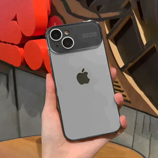 iPhone 13 Full Lens Glass Case-Grey