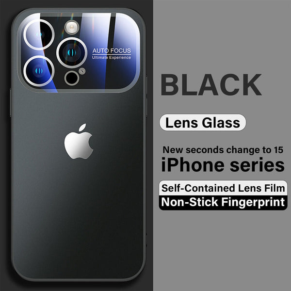 iPhone 15 Pro Max Full Lens Glass Case With Logo