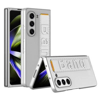 Samsung Galaxy Z Fold5 Wristband Matte Case - Sliver