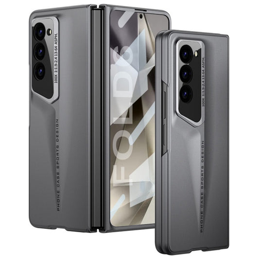 Samsung Galaxy Z Fold 6 Car Style PC Case with Camera & Front Glass Protection