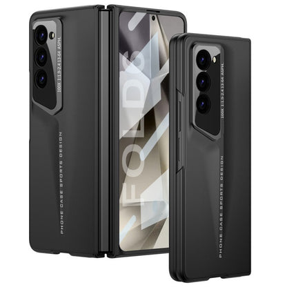 Samsung Galaxy Z Fold 6 Car Style PC Case with Camera & Front Glass Protection