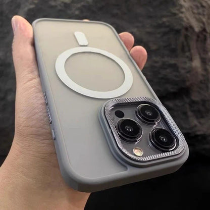 iPhone 16 Pro Max Semi Transparent Matte Frosted Case with Magsafe - Gray