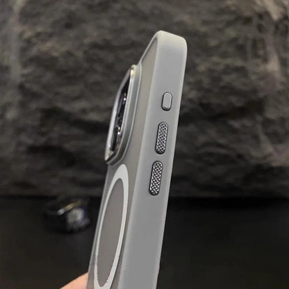 iPhone 16 Pro Semi Transparent Matte Frosted Case with Magsafe - Black