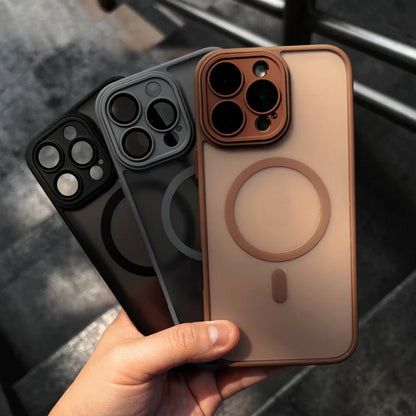 iPhone 16 Pro Matte Frosted Camera Protection Case with Magsafe - Desert