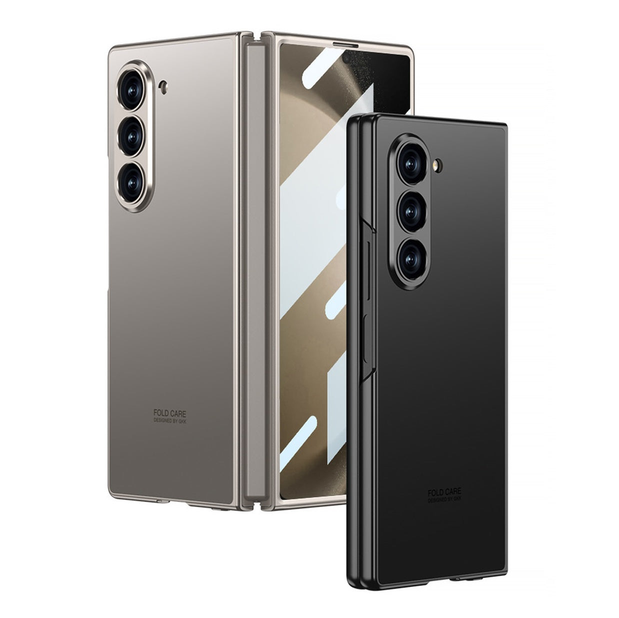 Samsung Galaxy Z Fold 6 GKK AG Matte Frosted Shine Case with Inbuilt Glass Protection